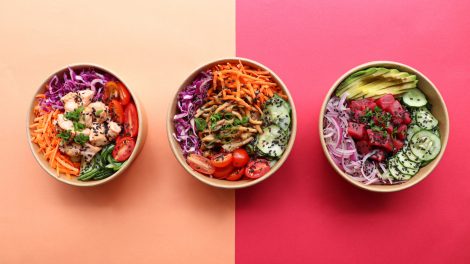 Tre poke bowl differenti